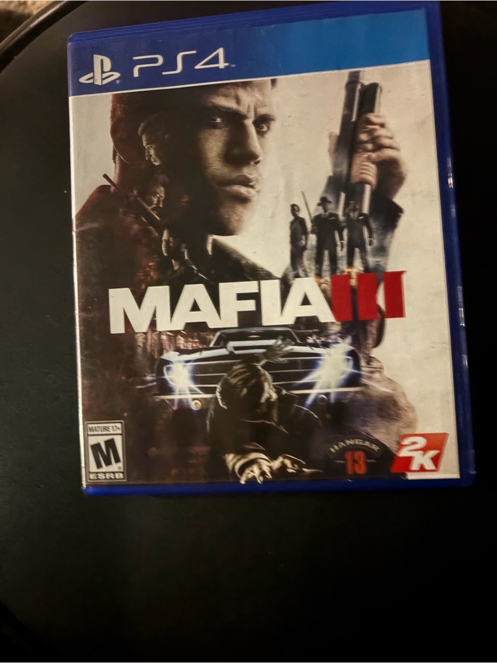 Sony PS4 Mafia III - Blue Case with Red Logo